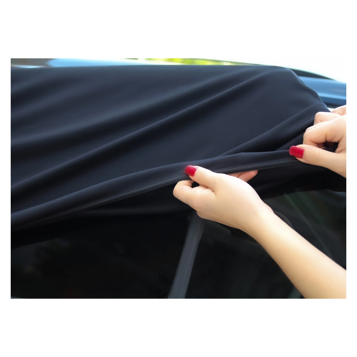 Set 2 bucati parasolar auto BabyJem Sun Shade Cover (Model: 47x107 cm) [4]