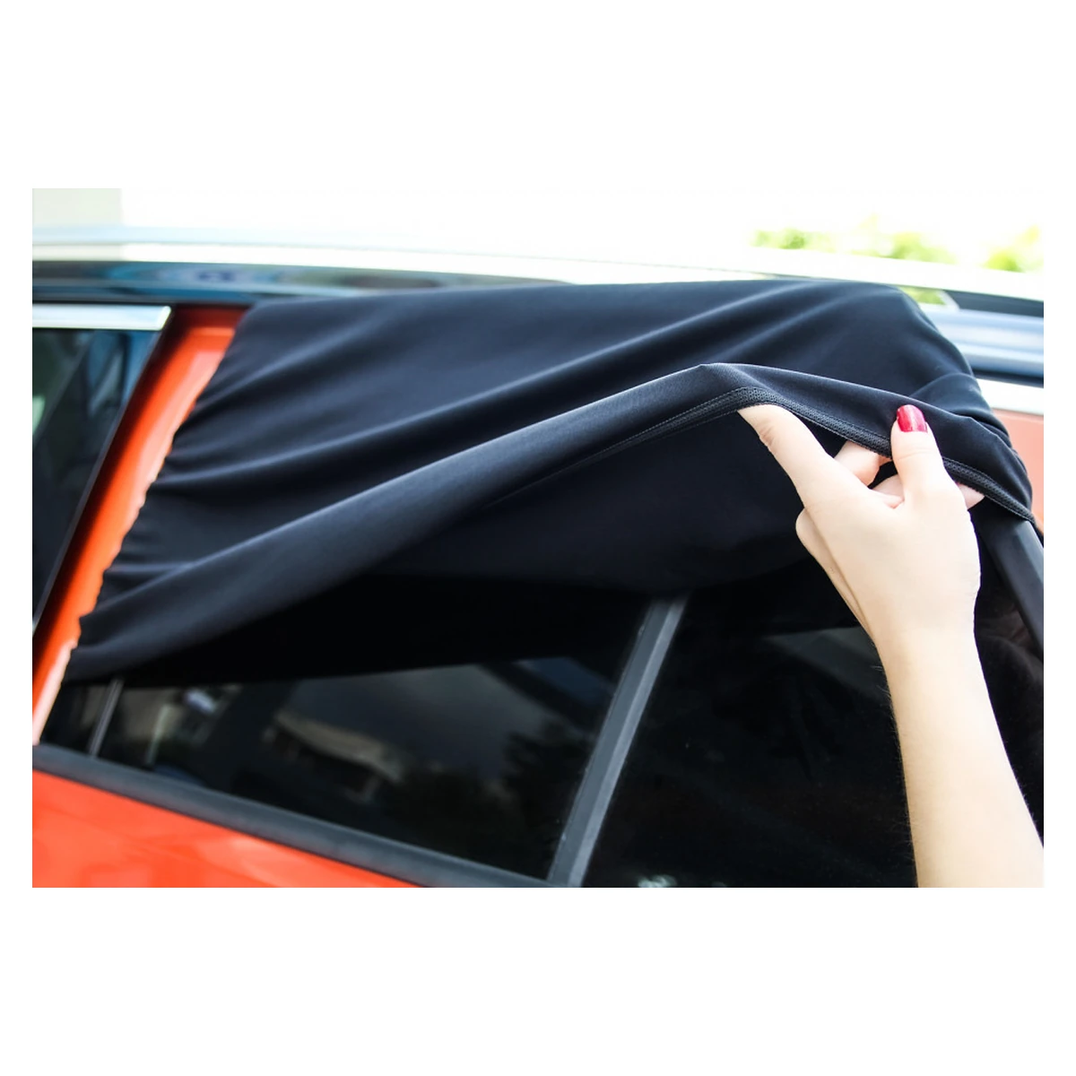 Set 2 bucati parasolar auto BabyJem Sun Shade Cover (Model: 47x107 cm) [3]