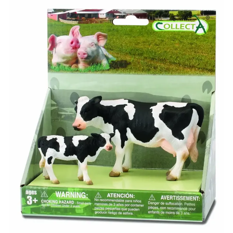 Viata la ferma - Set 2 figurine animale de ferma,vacute