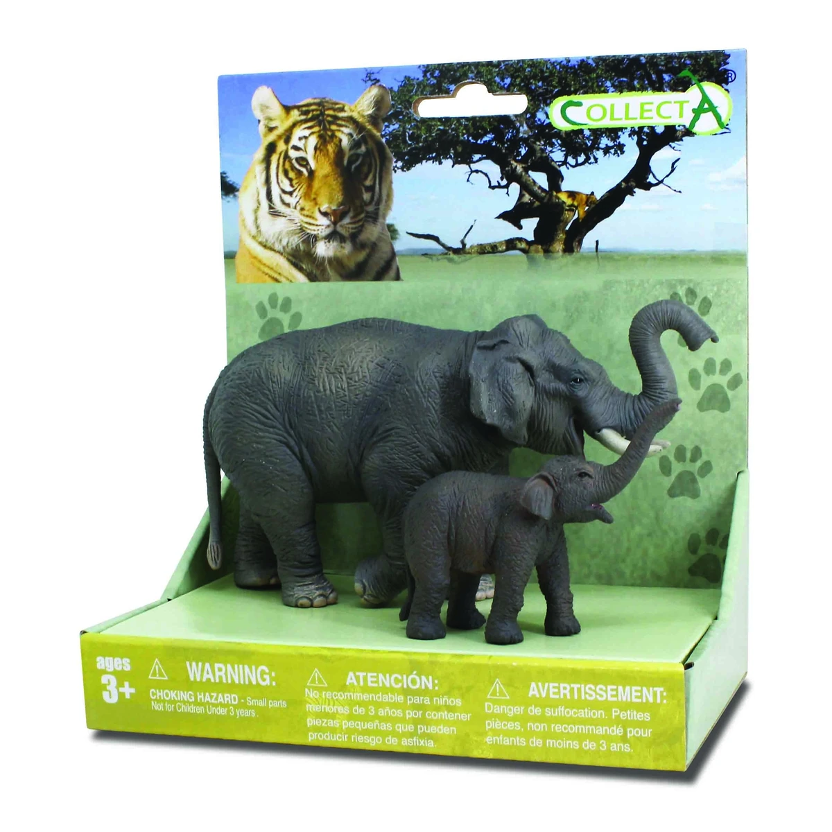 Set figurine - Set 2 Figurine Elefant Asiatic cu pui