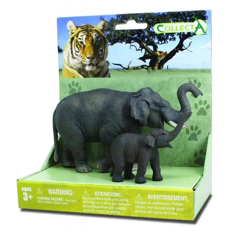 Set figurine - Set 2 Figurine Elefant Asiatic cu pui