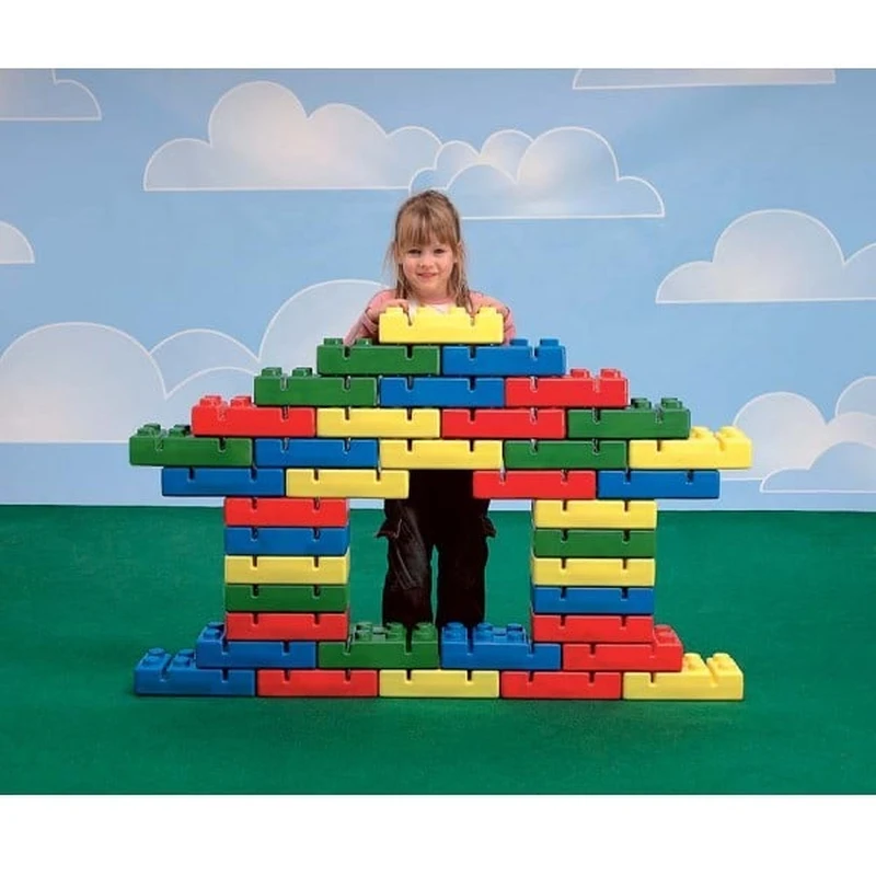 Constructii, cuburi, forme si culori - Set 20 caramizi uriase - Italveneta