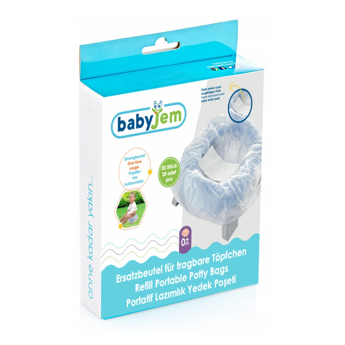 Olite si reductoare toaleta - Set 20 rezerve pentru Olita Portable Seat