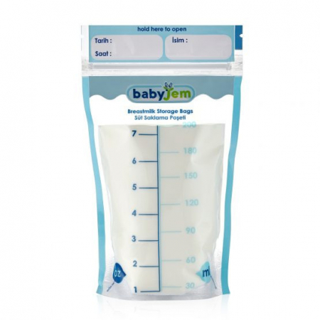 Recipiente stocare - Set 25 pungi pentru stocarea laptelui matern BabyJem
