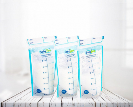 Set 25 pungi pentru stocarea laptelui matern BabyJem [1]