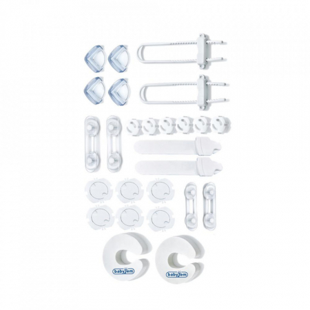 Protectii si seturi de siguranta - Set 26 protectii pentru mobilier BabyJem Home Safety Kit