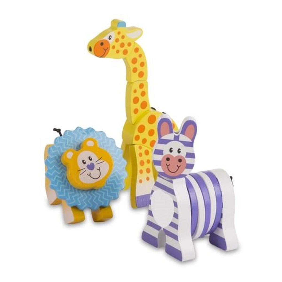 Jucarii interactive - Set 3 jucarii pentru motricitate Safari - Melissa & Doug