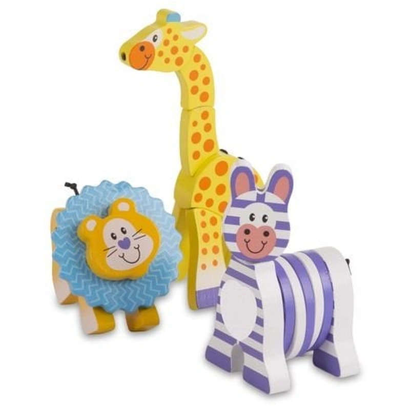 Jucarii interactive - Set 3 jucarii pentru motricitate Safari - Melissa & Doug