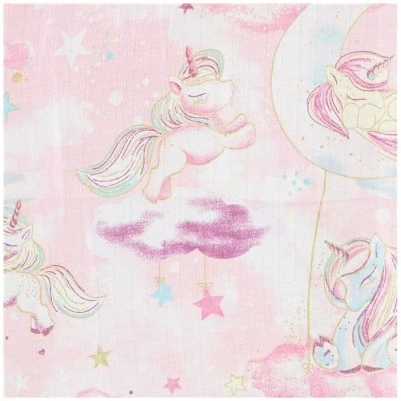 Set 3 scutece, New Baby, Multifunctionale, bumbac 100%, 70x80 cm, Girl [5]