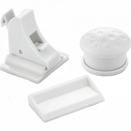Camera copilului - Set 3 sigurante magnetice pentru usi de dulapuri si sertare BabyJem