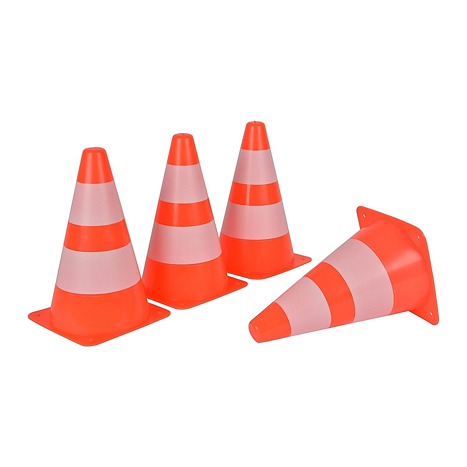 Jocuri pentru exterior - Set 4 conuri alb-portocaliu Androni Giocattoli