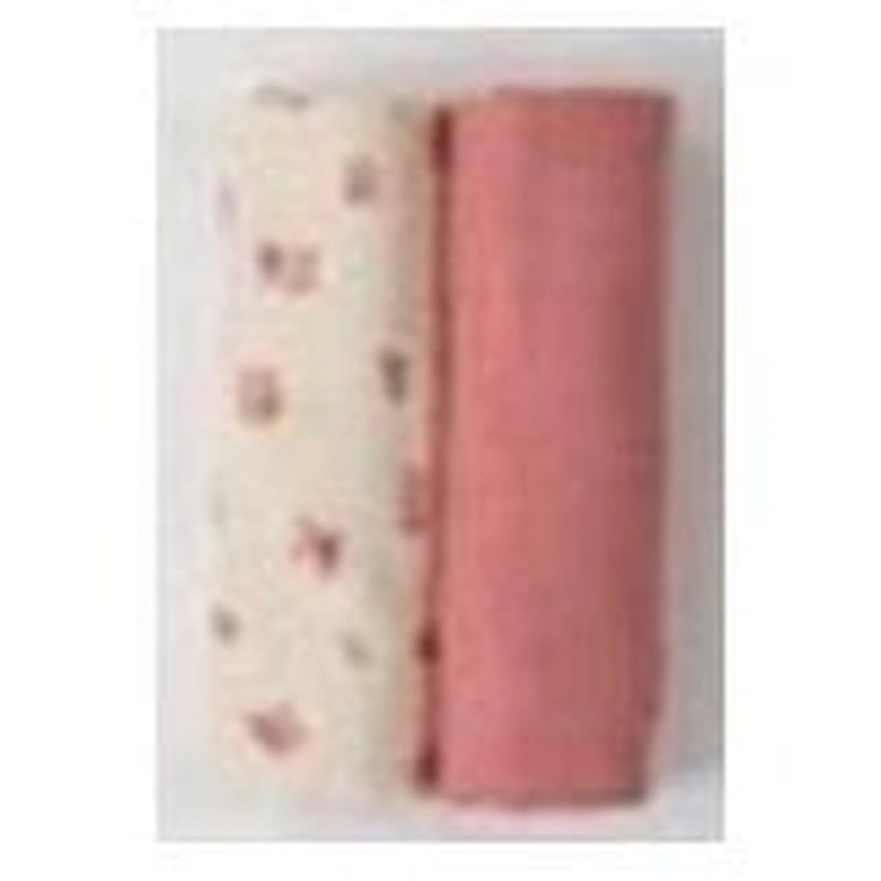 Set 4 lavete, Bubaba, Din muselina, 40x40 cm, Pink [1]