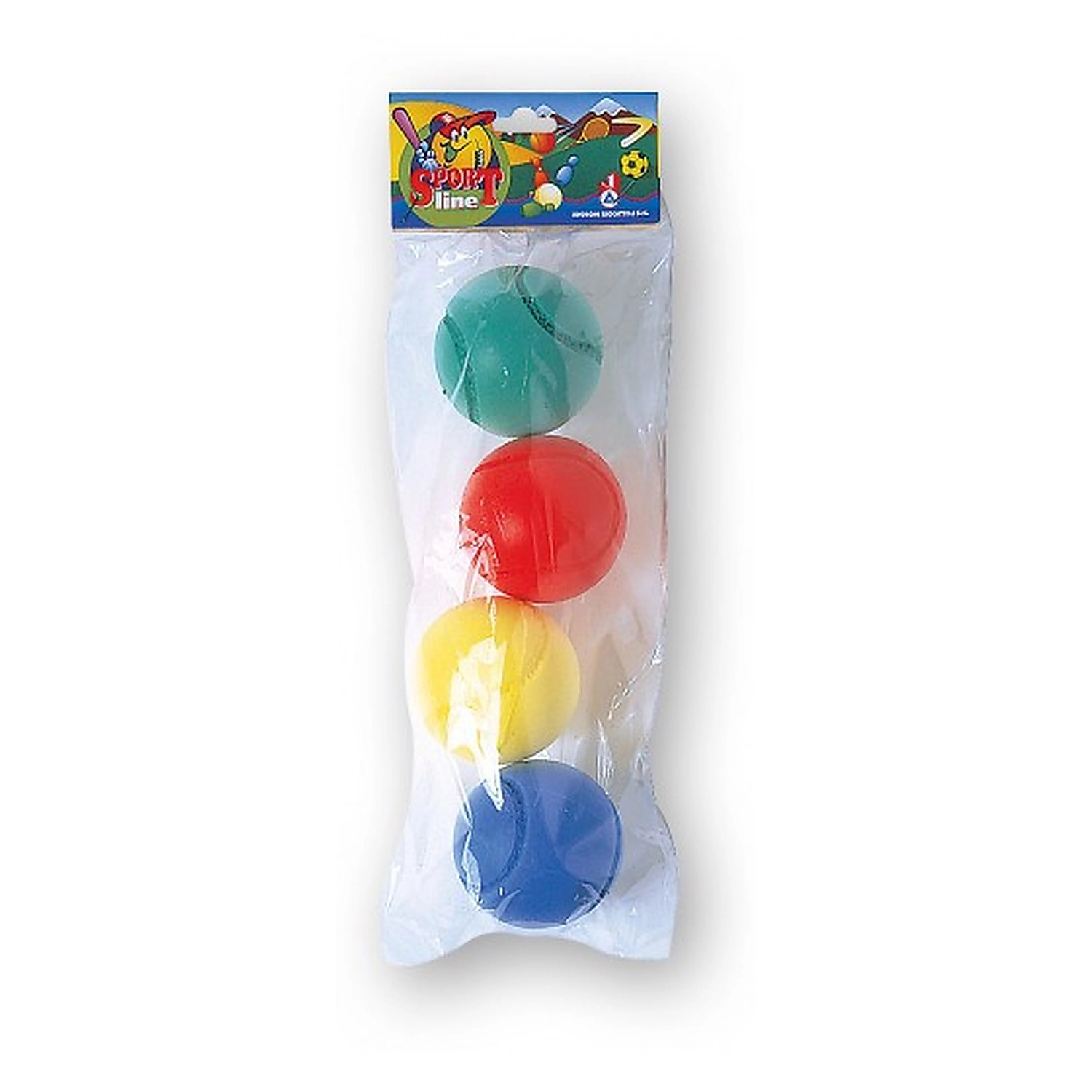 Jucarii exterior - Set 4 mingi burete 7 cm PS Androni Giocattoli