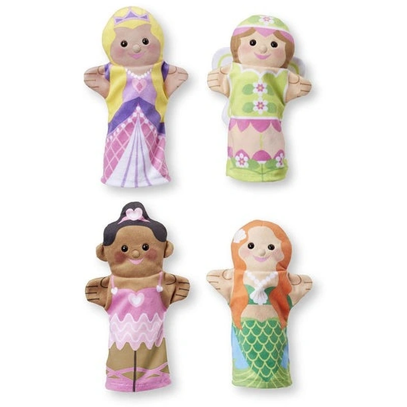 Papusi de mana - Set 4 papusi de mana Printese Melissa and Doug