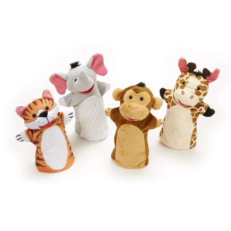 Papusi de mana - Set 4 papusi de mana Zoo Melissa and Doug