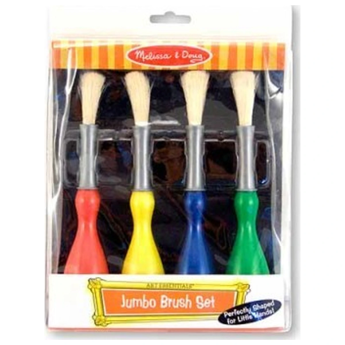 Desen, pictura si modelare - Set 4 pensule jumbo cu maner special Melissa and Doug 3 ani