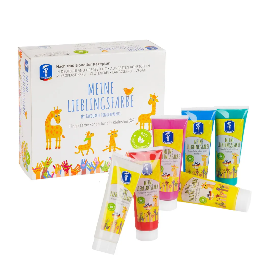 Jocuri si creativitate - Set vopsea degetele FEUCHTMANN 6 culori 2 ani+
