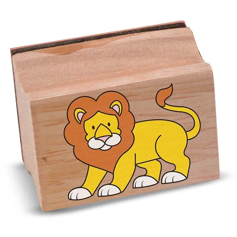 Set 9 stampile din lemn Safari - Melissa & Doug [3]