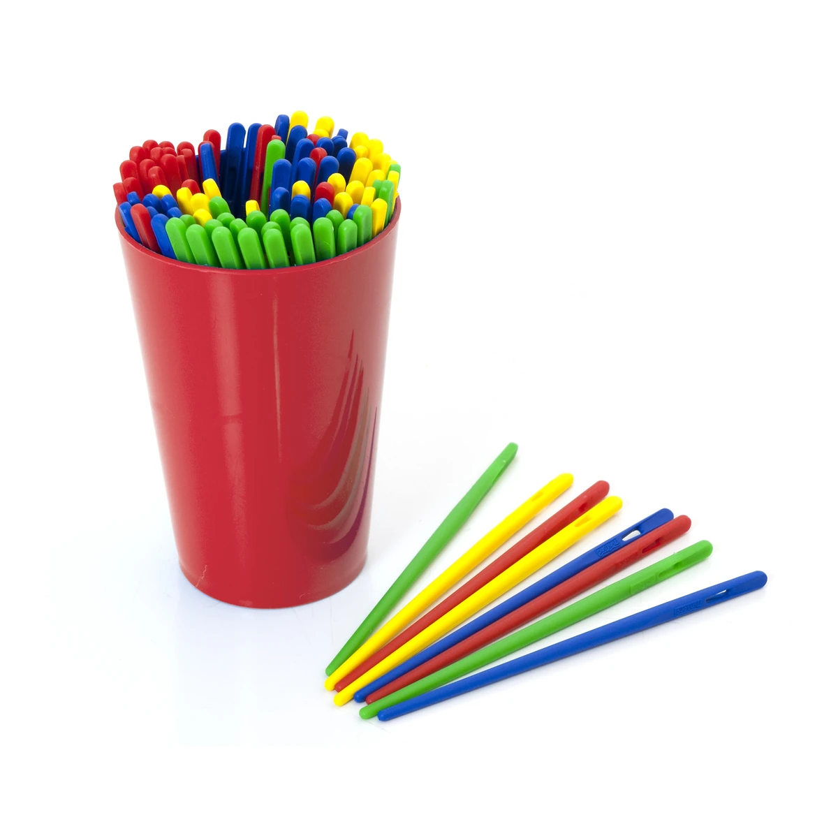 Jocuri de indemanare - Set ace mari pentru insirat Miniland 100 buc