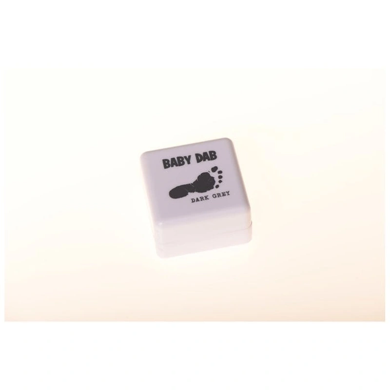 Set amprente mulaj, Petite&Mars, Baby Dab, Cu cerneala, Pentru 20 de amprente manuta sau piciorus, Non-toxic, Violet/Gri [1]