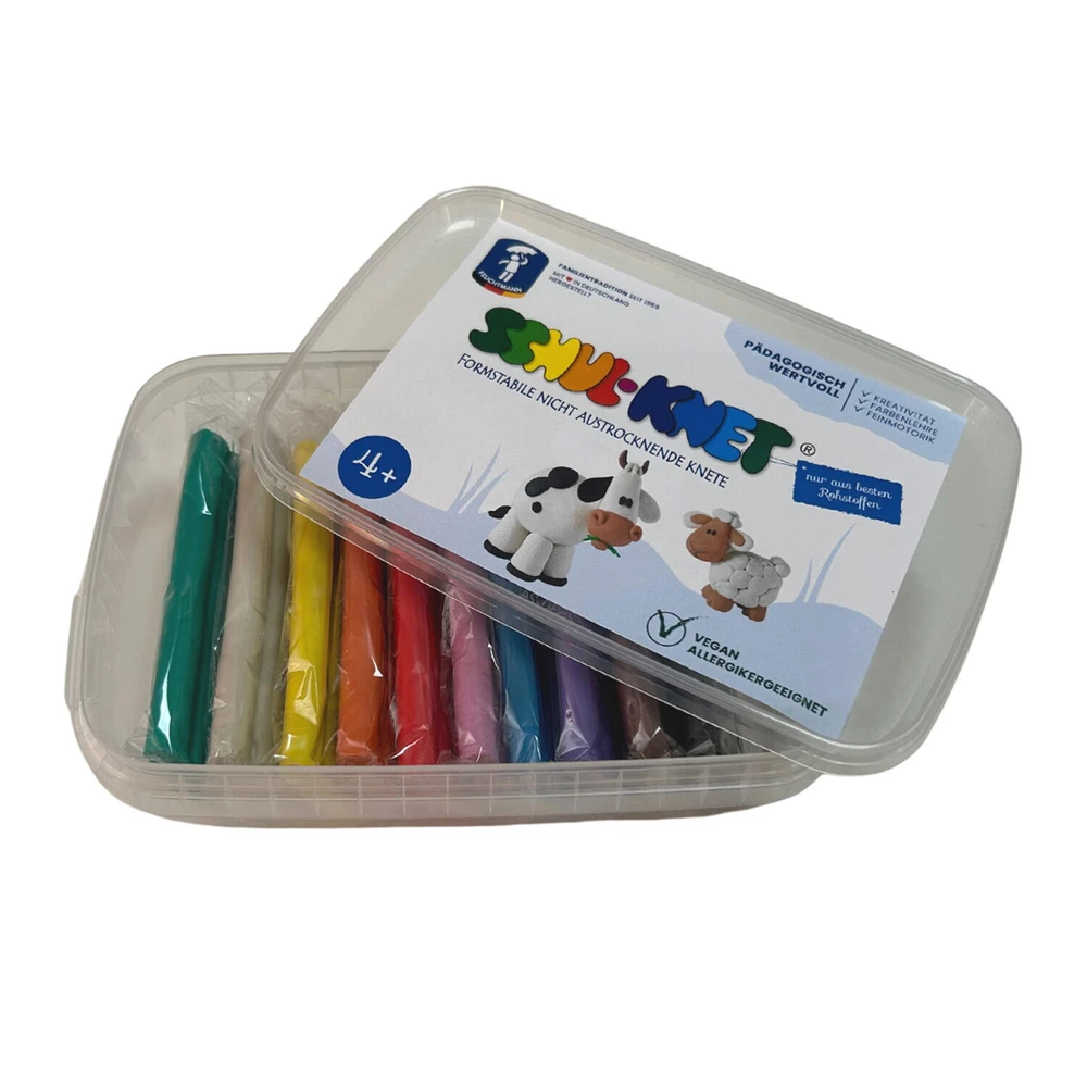 Jocuri si creativitate - Set batoane plastilina 10 culori FEUCHTMANN pentru copii