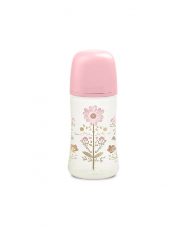 Set biberon 270ml + suzetă 0-6m + lănțișor Roz Gold Premium [1]
