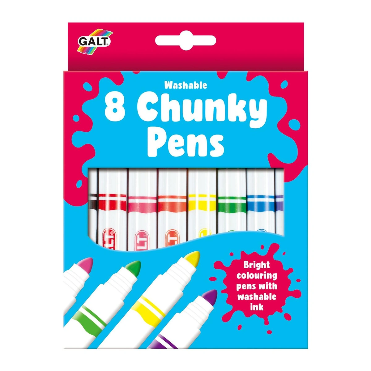 Desen, pictura si modelare - Set carioci lavabile in 8 culori