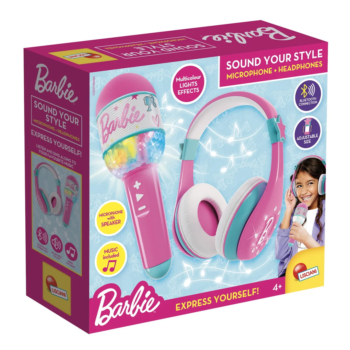 Instrumente muzicale - Set casti & microfon cu bluetooth - Barbie de la LISCIANI