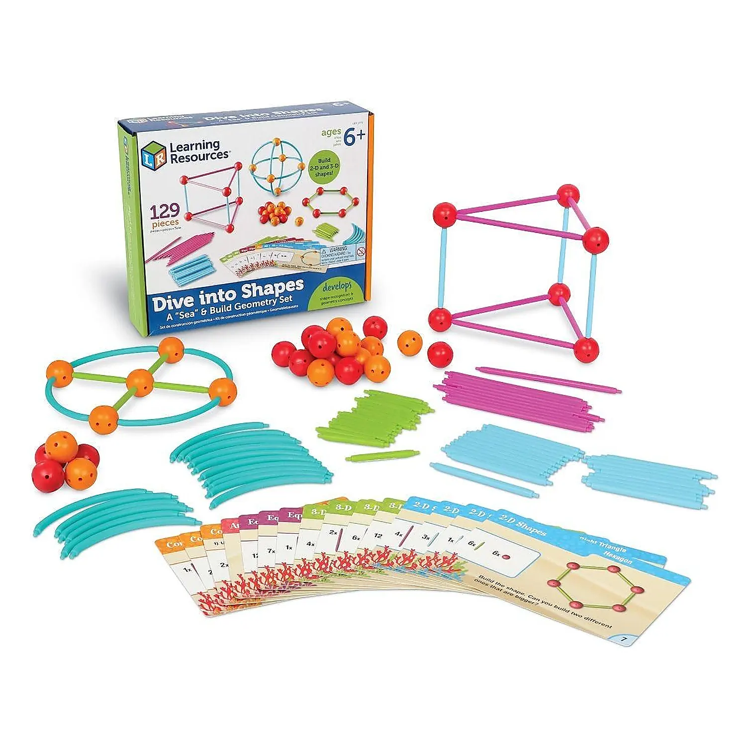 Jucarii educative - Set constructie - Forme 3D