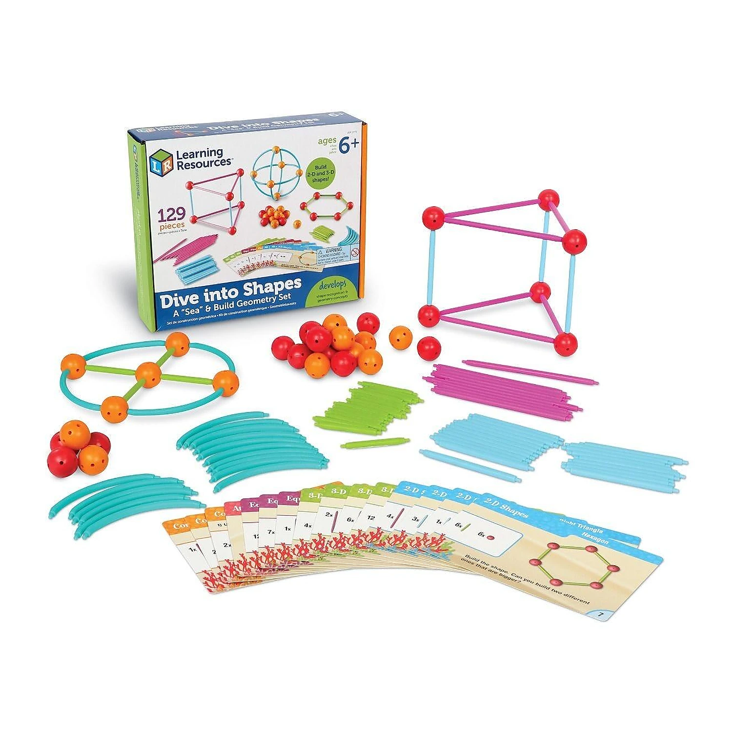 Jucarii educative - Set constructie - Forme 3D