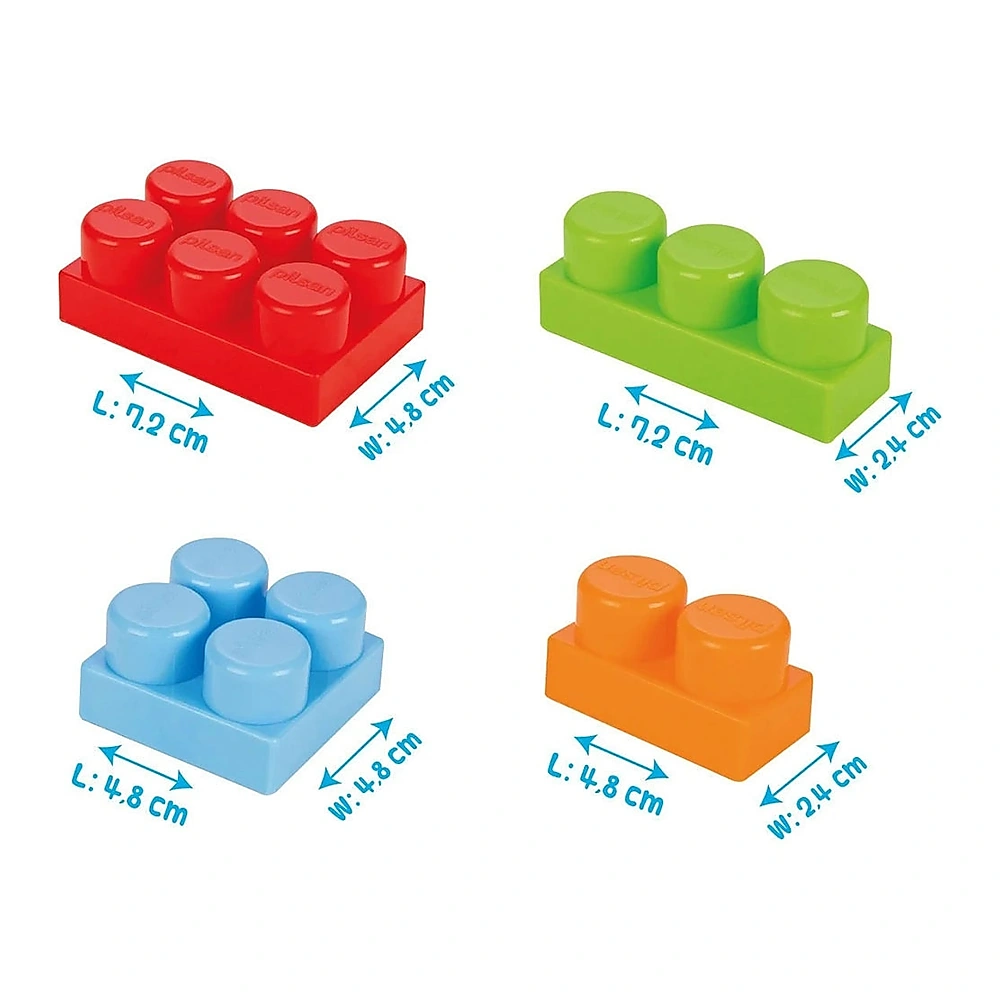 Set constructie Pilsan Master Blocks 224 piese galben [1]