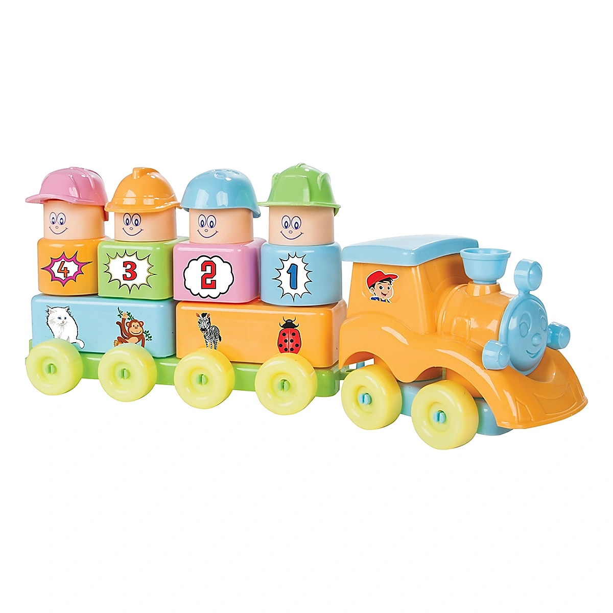 Masinute, trenulete, avioane - Set constructie Pilsan My First Train 33 piese