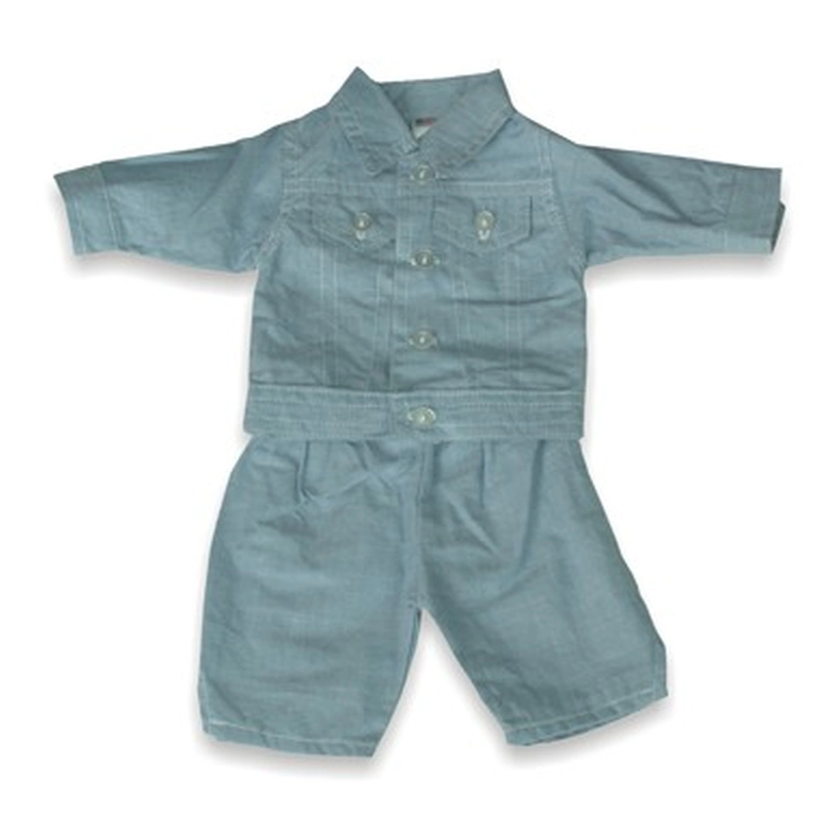 Papusi - Set costum jeans pentru papusi Miniland 38-42 cm