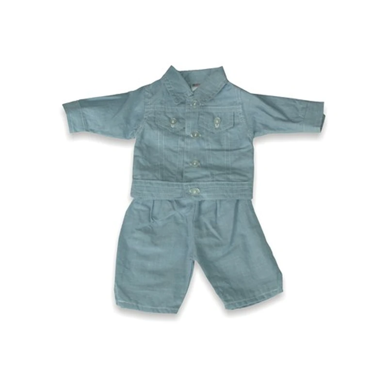 Jucarii - Set costum jeans pentru papusi Miniland 38-42 cm