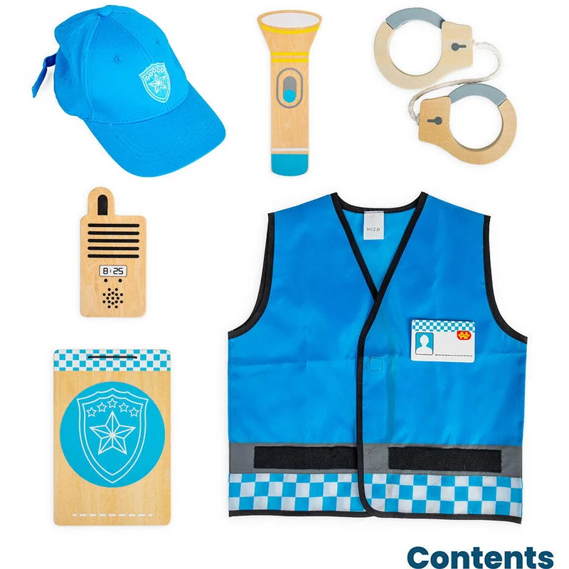 Set costum si accesorii politist pentru copii (3-5 ani) [2]
