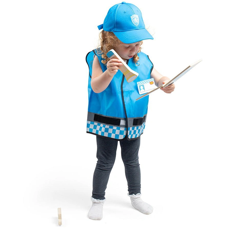 Jocuri si creativitate - Set costum si accesorii politist pentru copii (3-5 ani)