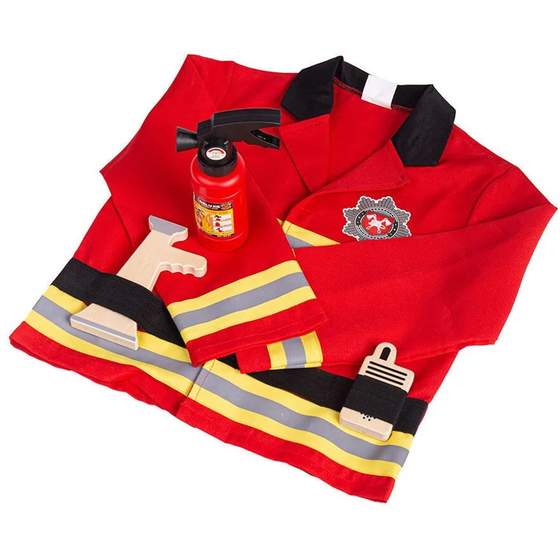 Set costum si accesorii pompier pentru copii (3-5 ani) [6]