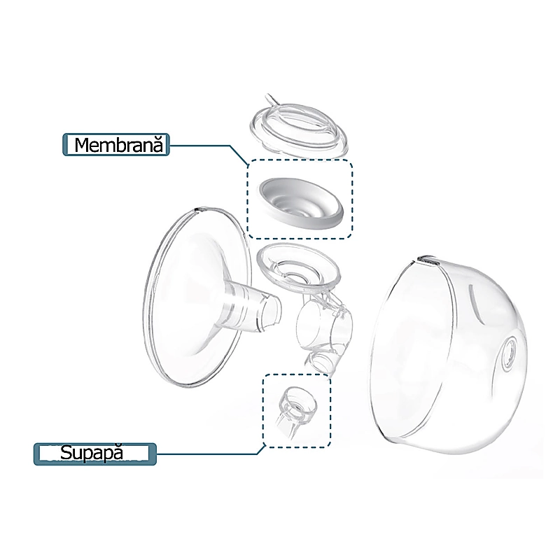 Set Cupe Hands Free 24 mm SPECTRA 3 luni [7]