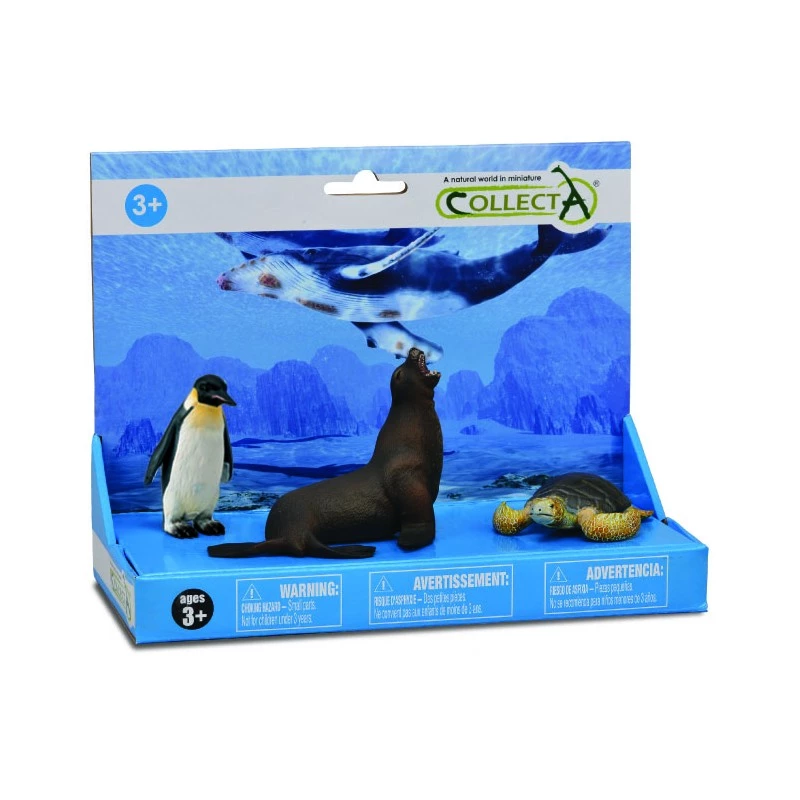 Jucarii - Set de 3 figurine Foca, Pinguin si Testoasa