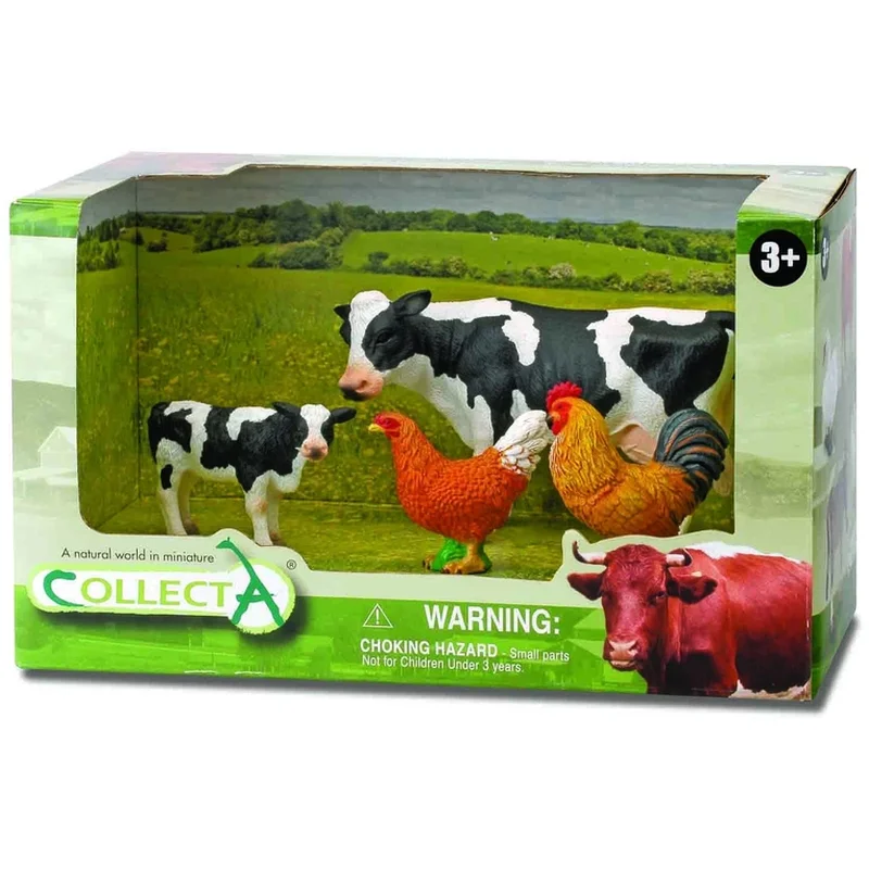 Viata la ferma - Set de 4 figurine pictate manual Ferma