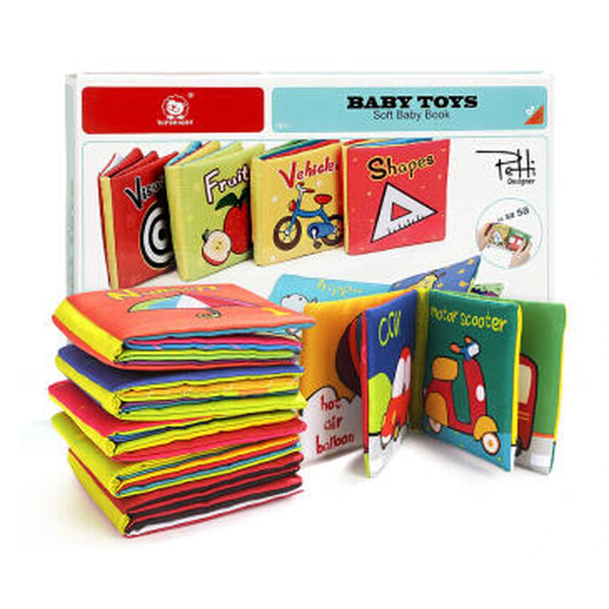 Zornaitoare - Set de 6 carticele fosnitoare 0+ luni