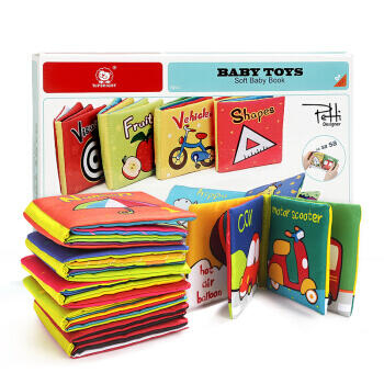 Jucarii bebelusi - Set de 6 carticele fosnitoare 0+ luni