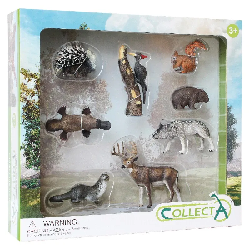 Jucarii - Set de 8 figurine pictate manual Woodlands