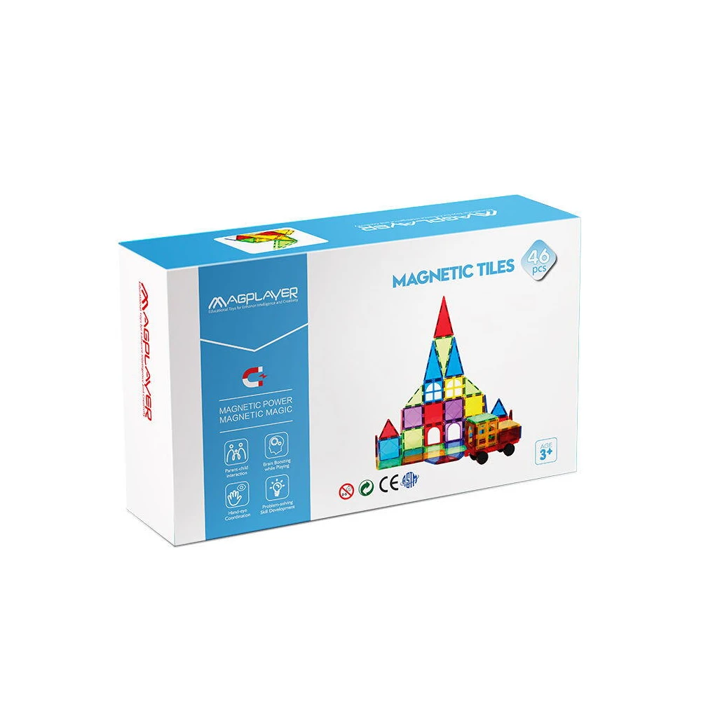 Jucarii - Set de constructie magnetic 3D - 46 piese