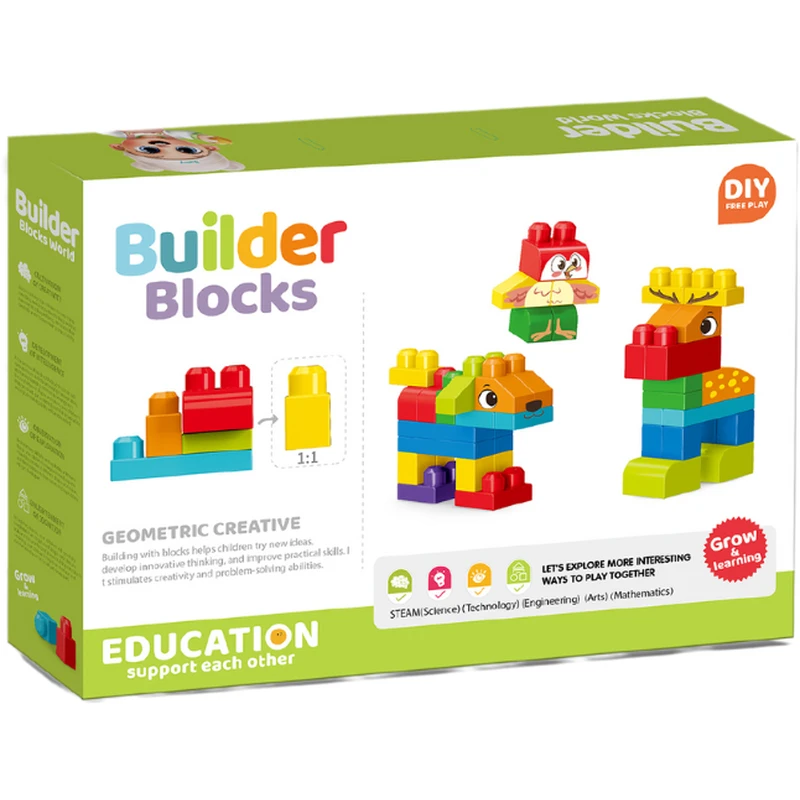 Set de constructie STEAM - Animalute haioase (44 piese) [2]