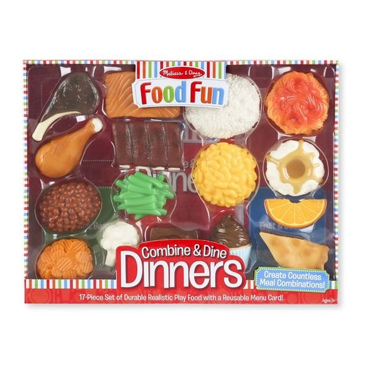 Fructe, legume, alimente - Set de joaca Hai sa luam cina Red - Melissa & Doug