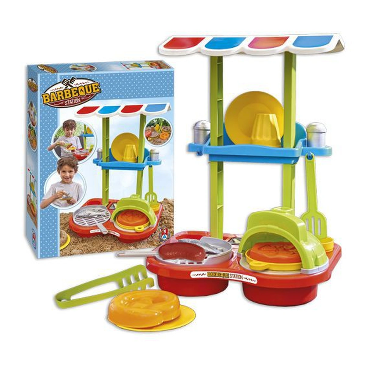 Bucatarii si supermarket - Set de joaca - La gratar