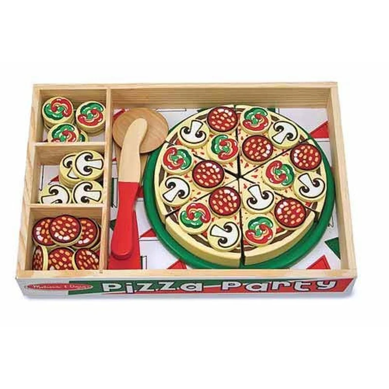 Jucarii din lemn - Set de joaca Pizza Party Melissa and Doug