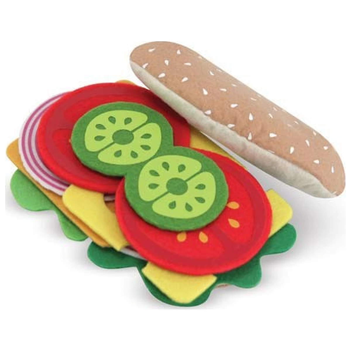 Fructe, legume, alimente - Set de joaca Sandwich - Melissa & Doug 3 ani