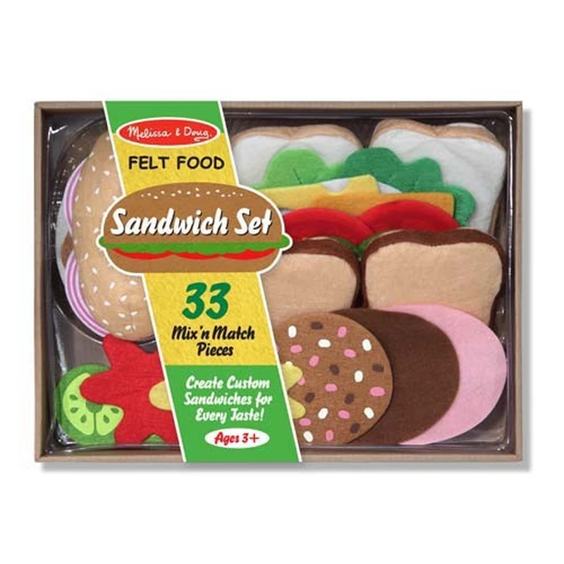 Fructe, legume, alimente - Set de joaca Sandwich - Melissa & Doug